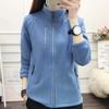 Veste Polaire Chaude pour Femmes Automne Hiver Décontractée Épaisse Col Montant Sweat à Capuche Haut Gilet Sports de Plein Air