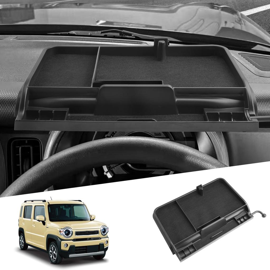 SHAOHAO Suzuki Hustler Car Storage Rear Dashboard Storage Tray with Smartphone Stand Easy Utilizes Interior Hustler Design MR52S/MR92S Box, Adapter,