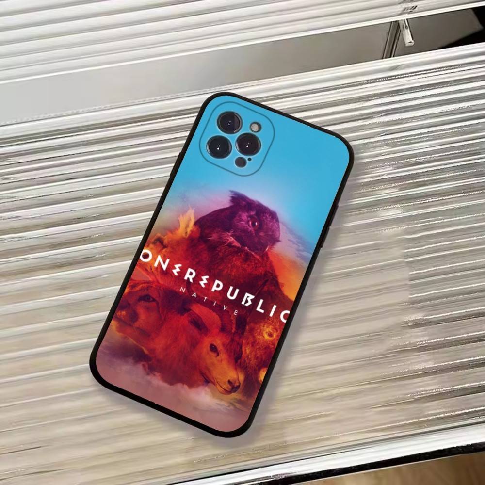 Rock B-Band OneRepublic Phone Case For iPhone 17, 16,15,14,13,12,11 Plus,Pro Max, Others Soft Black Cover