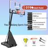 Adjustable Height Basketball Hoop for Indoor/Outdoor Play - Suitable for Adults, Teens, and Kids.