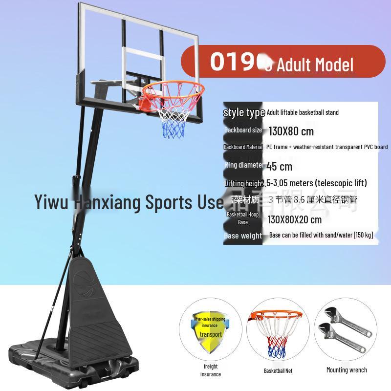Adjustable Height Basketball Hoop for Indoor/Outdoor Play - Suitable for Adults, Teens, and Kids.