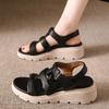 Fashion 2025 Summer Women's Casual Comfortable Cool Shoes Fashion Concise Thick Soled Sandals Hollow Breathable Elegant Chunky sneakers