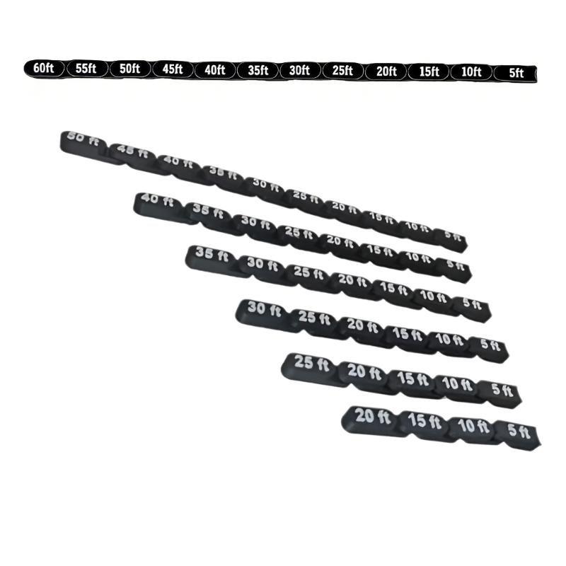 Flexible Jointed Chain Ruler With 1 Inches Grid Scale For Precise Measurement Around Corners And Obstacles In Tabletop Game