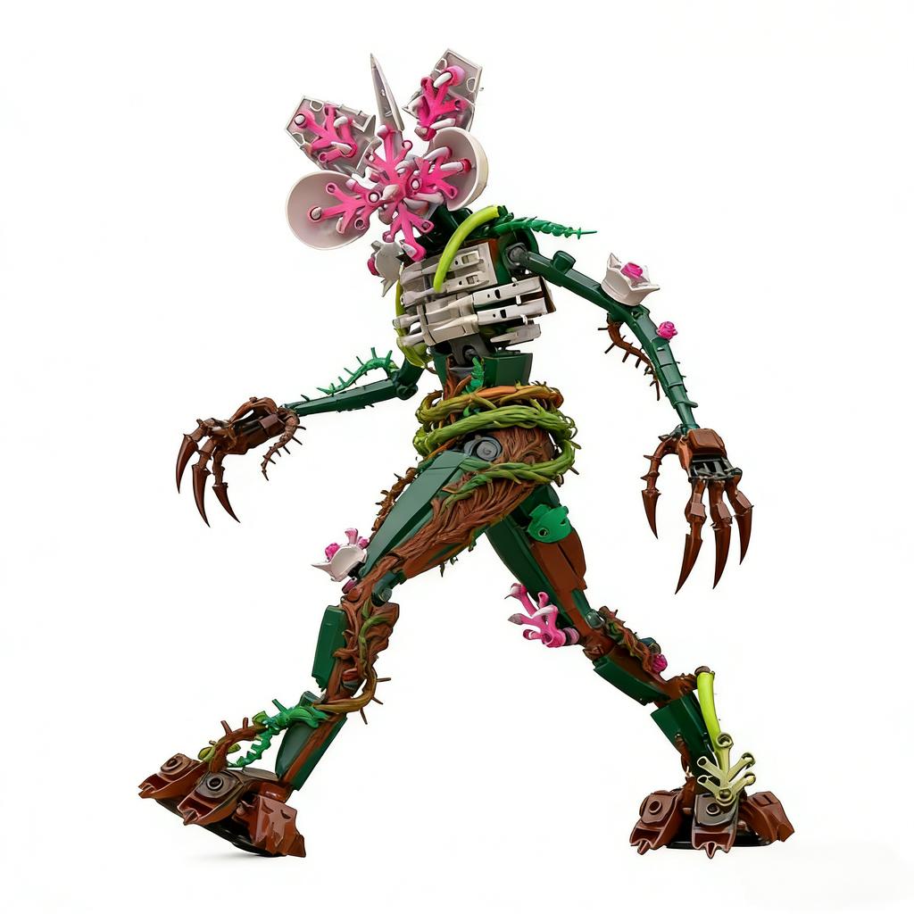 34CM GSBAN MOC Movie Strange Chomper Orchid Monster 419 Pieces of Building Blocks Children's Toys Educational Toys Holiday Gifts