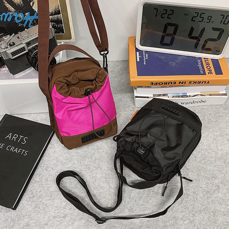 Gurtverbindung Ein Schulter Crossbody Handtasche 2025 Herren und Damen Leichte Outdoor Kordelzug Wasserflaschentasche Handytasche