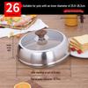 Universal Stainless Steel Glass Pot Lid