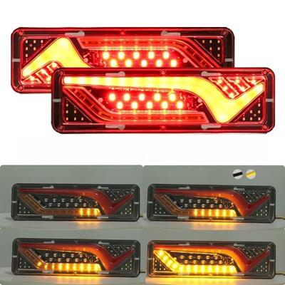 2 X LKW-Anhänger-Rücklichter 12V 24V Traktorlicht LED-Rücklicht für Anhänger Wohnwagen Rücklicht Fahrlicht Blinker