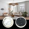 New Humidity Temperature Thermometer Workshops Gold + White Thermometer Hygrometer Warehouses For Houses Shopping Malls