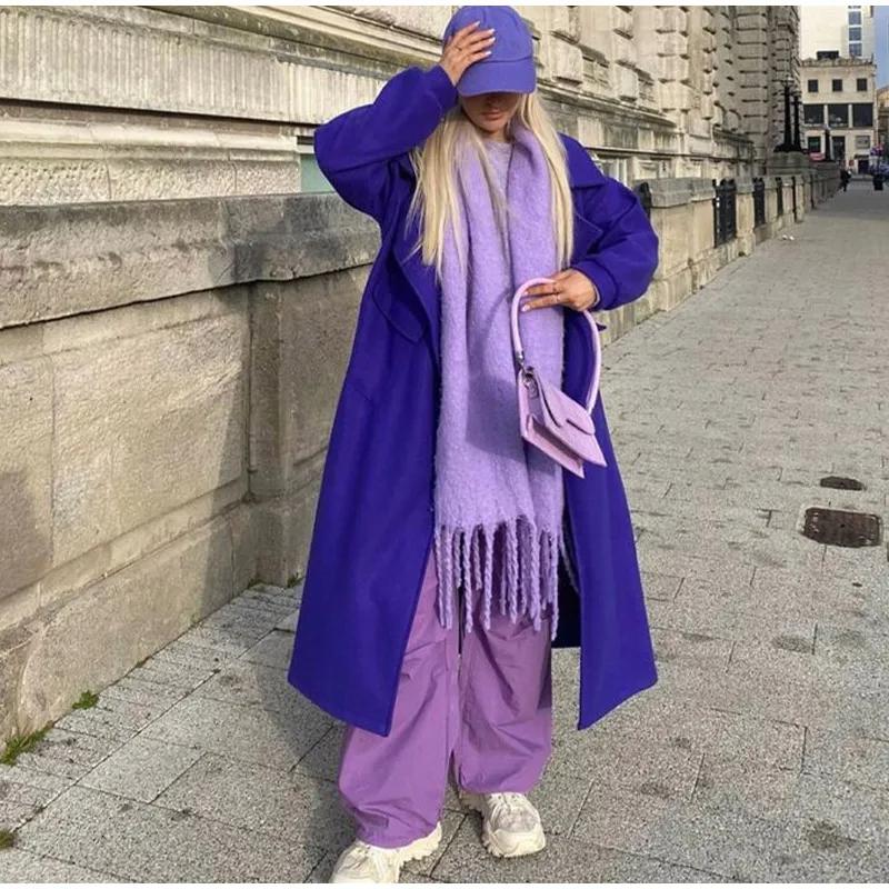 Vinterskjerf Dame Luksus Høst Vinter Cashmere Skjerf Tykket varmt sjal Klassisk dusker Fluffy skjerf Ensfarget mykt sjal