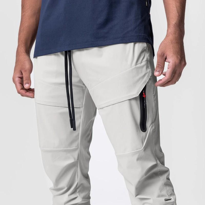 Mens Slim Fit Jogger Pants Elastic Waist Multi-Pocket Quick Dry Camo Gym Workout Trousers