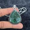 Green Aventurine Gemstone 925 Sterling Silver Jewelry Pendant 2.25" M-2858