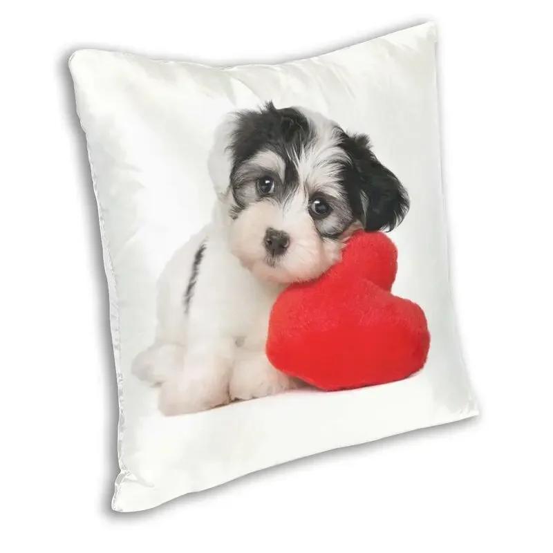 Funny Puppy Cavalier King Charles Spaniel Dog Square Pillowcover Home Decor Animal Cushion Cover Throw Pillow for Living Room
