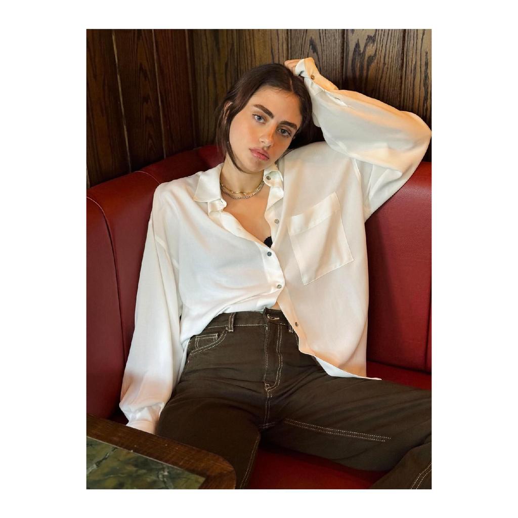 Design Boyfriend Vintage Pattern Shirt Women Multi Color