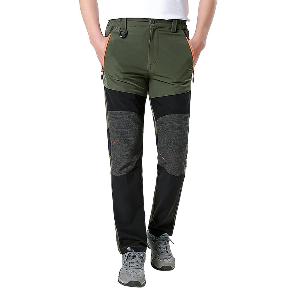 Men's Multi-color And Patchwork Stretch Sports Pants - Men's Casual, Breathable, Quick-drying Pants With Multiple Pockets