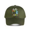 Hello School Crayon Heart Baseball Cap Fashion Unisex Sunhat Womens Outdoor Sports
