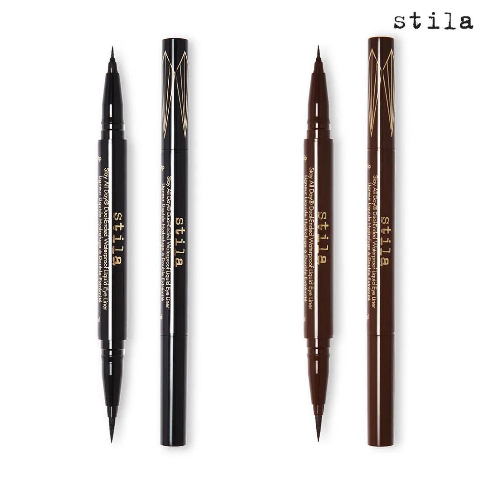 Stila Dual-Ended Liquid Waterproof Eyeliner Stay All Day 01.Intense Black