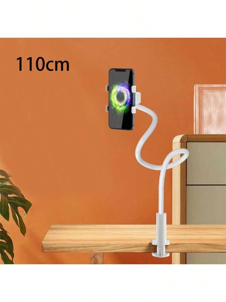 1PC Mobile Phone Clip On Stand, Bedside Mobile Phone Stand with 360 Degree Rotating Plastic Stand,suitable for Table and Bed