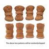 Neues 4-teiliges/Set Haustier Lammfleece Schneestiefel Verdickte Plüsch Warme Baumwolle Rutschfeste Schmutzabweisende Schuhe Hund Welpe Sportschuhe Zubehör