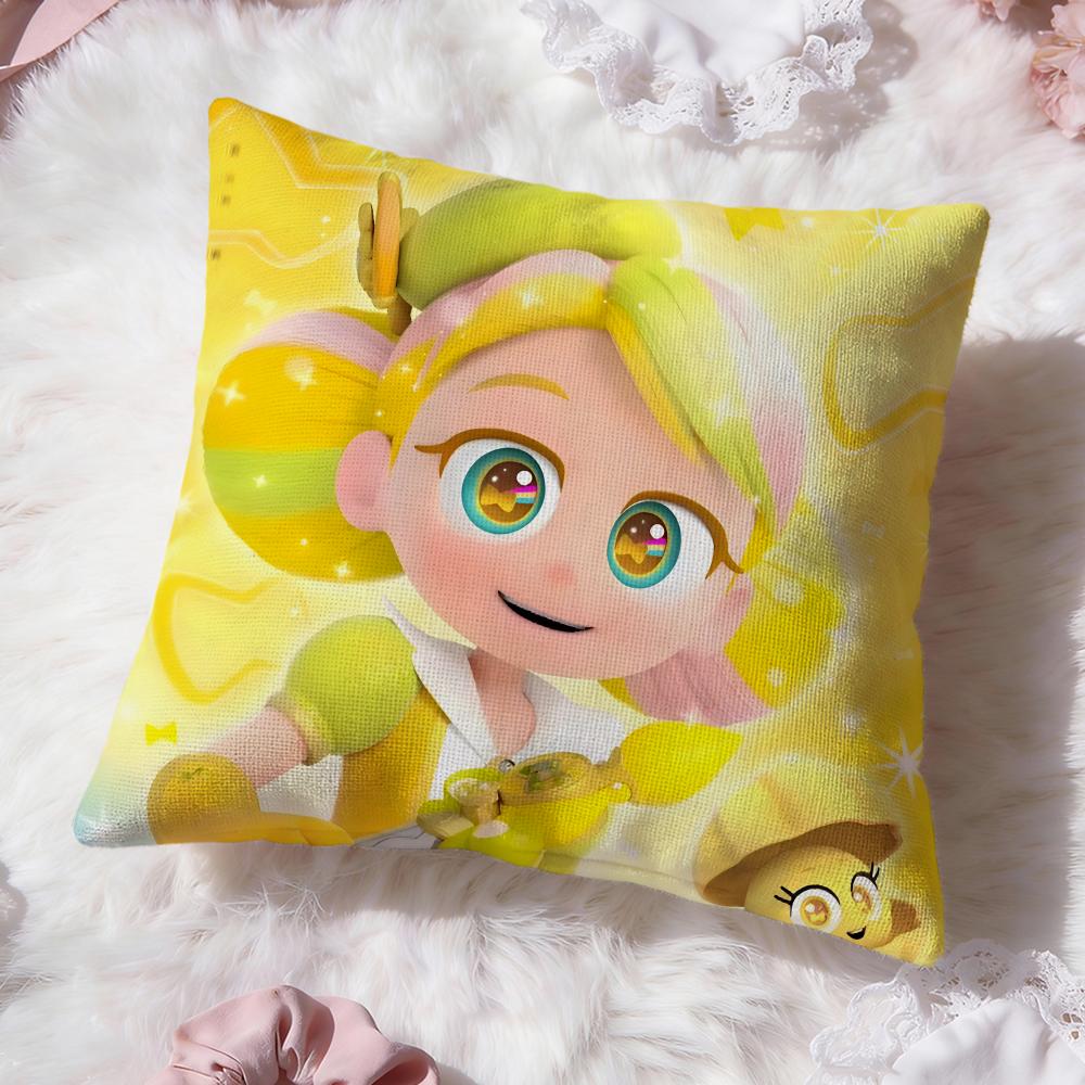 anime r-Rainbow Bubblegem Cushion Cover Premium Comfort Reversible Pillow Cove -Two in One Design for Any Room & Car Interior