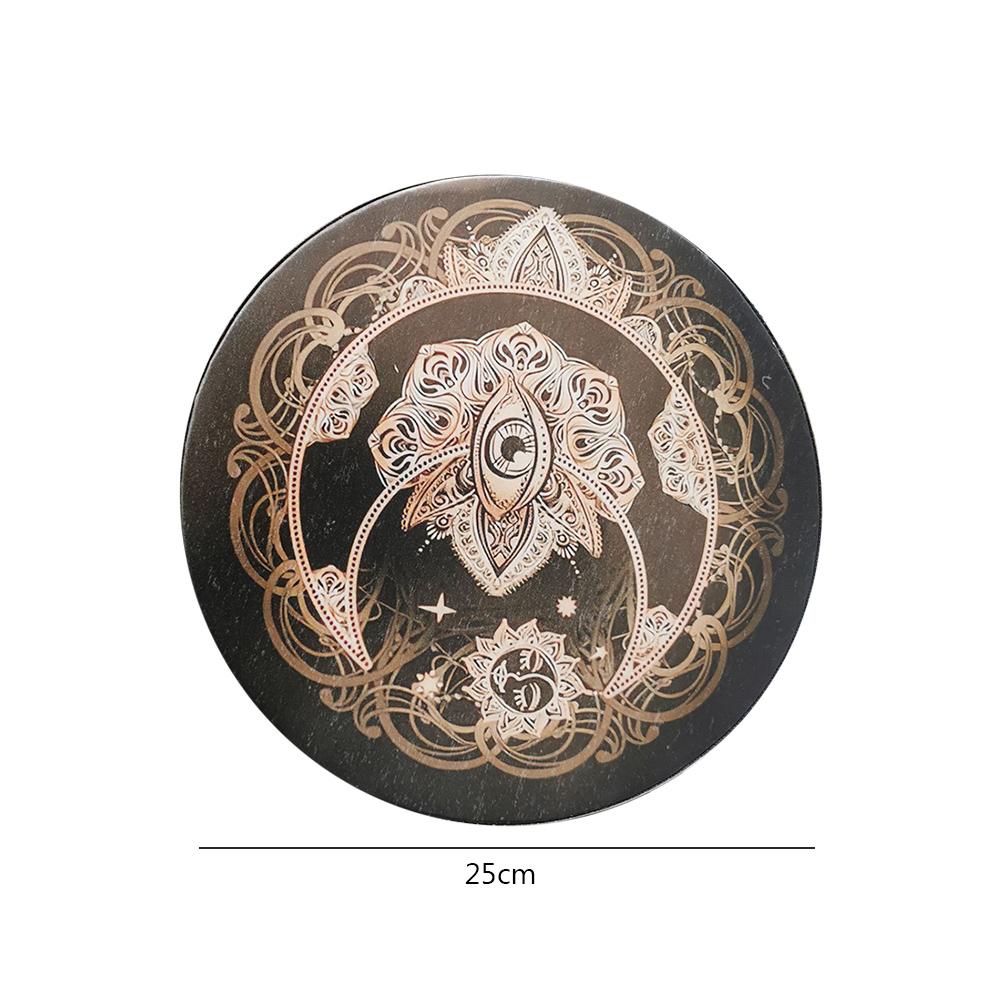 Alchemical Moon Drum Handmade Crafts Decoration Drum Desktop Ornament Sound Healing Tool for Spiritual Music Meditation
