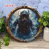 Vintage Metal Wall Art Sign Round Nautical Porthole 7.8 Inch for Home Bar Decor