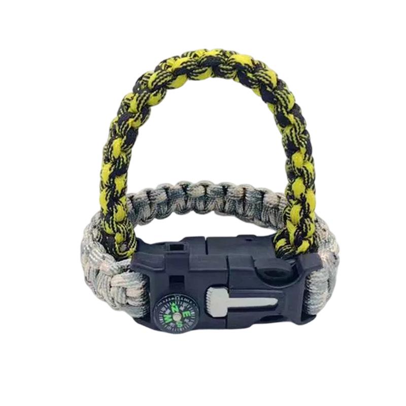 Multifunctional Outdoor Survival Paracord Bracelet: Detachable Seven-Core Lifeline