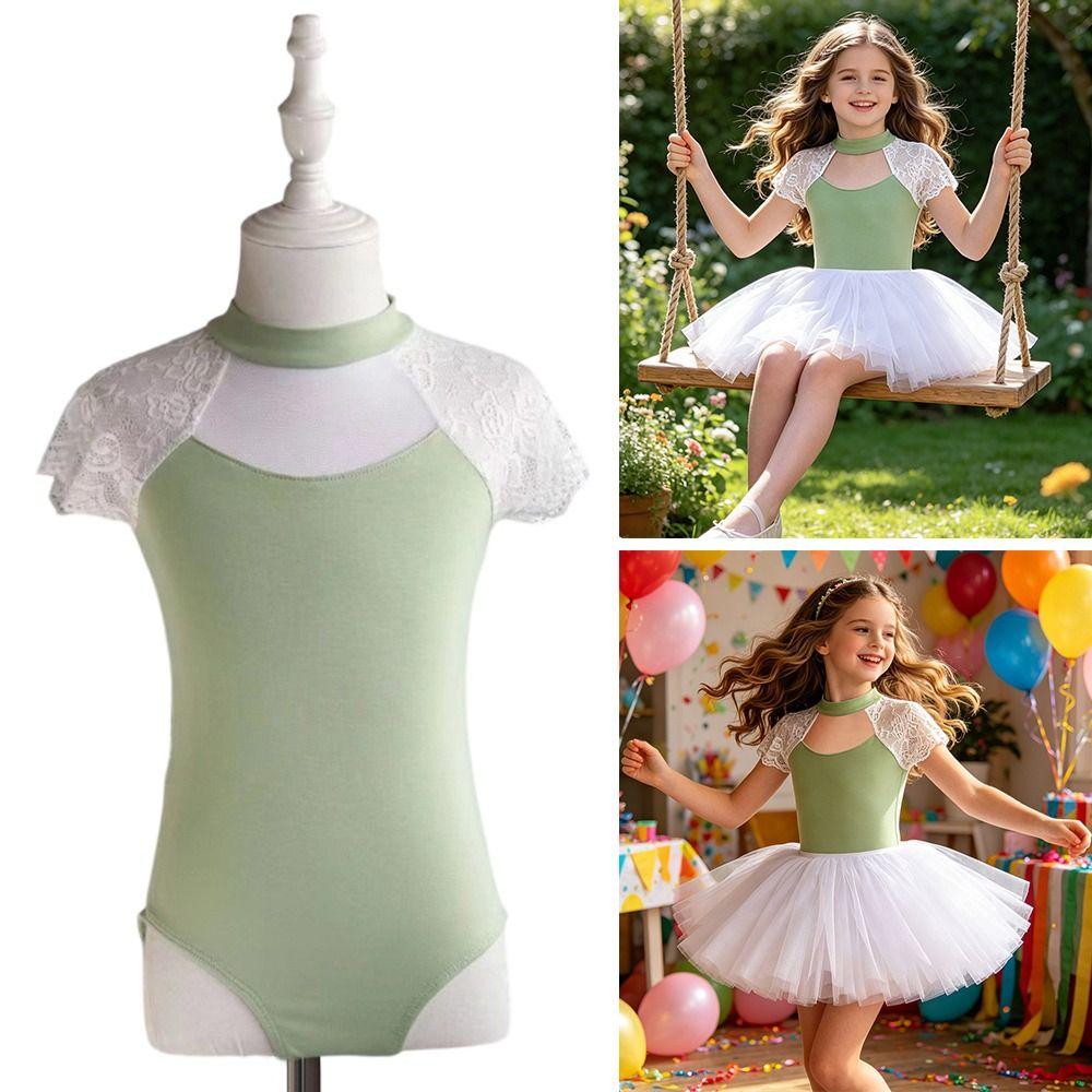 Summer Girls Ballet Tutu Leotard Breathable Gymnastics Dance Wear Fashion Ballet Costume Kids