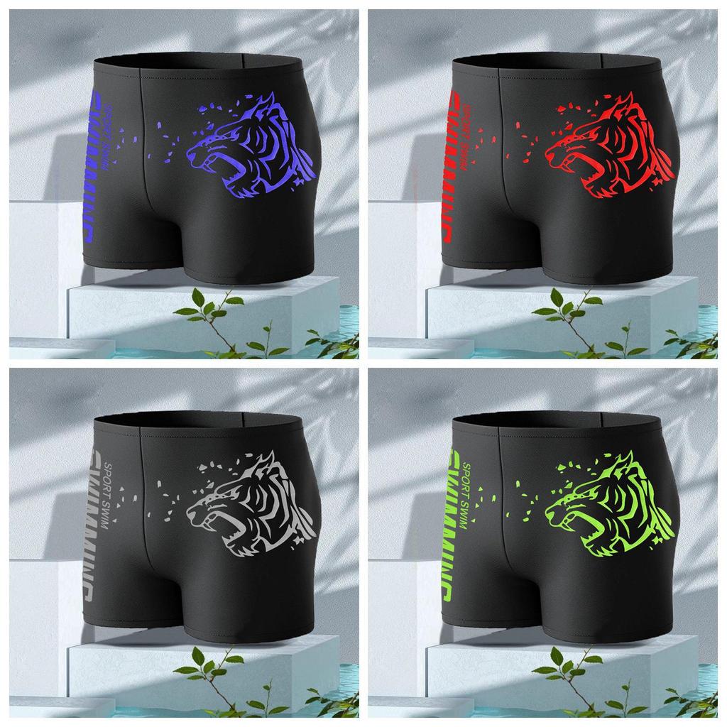 Men's Quick-Dry Nylon Swim Trunks - Simple Fashion Hot Spring Swimwear