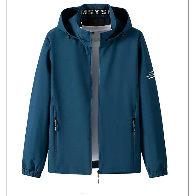 Herrar Dragkedjekappor Höst Vinter Herr Huvförsedd Cargojacka Streetwear Casual Cargojacka Herr Mode Vindjackor