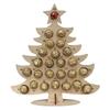 VOFUN-Wooden Christmas Countdown Calendar Christmas Tree Countdown Calendar Chocolate Stand