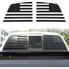 2pcs Car Rear Window Stickers Decals Trim for 2009-14 Ford F150 American US Flag