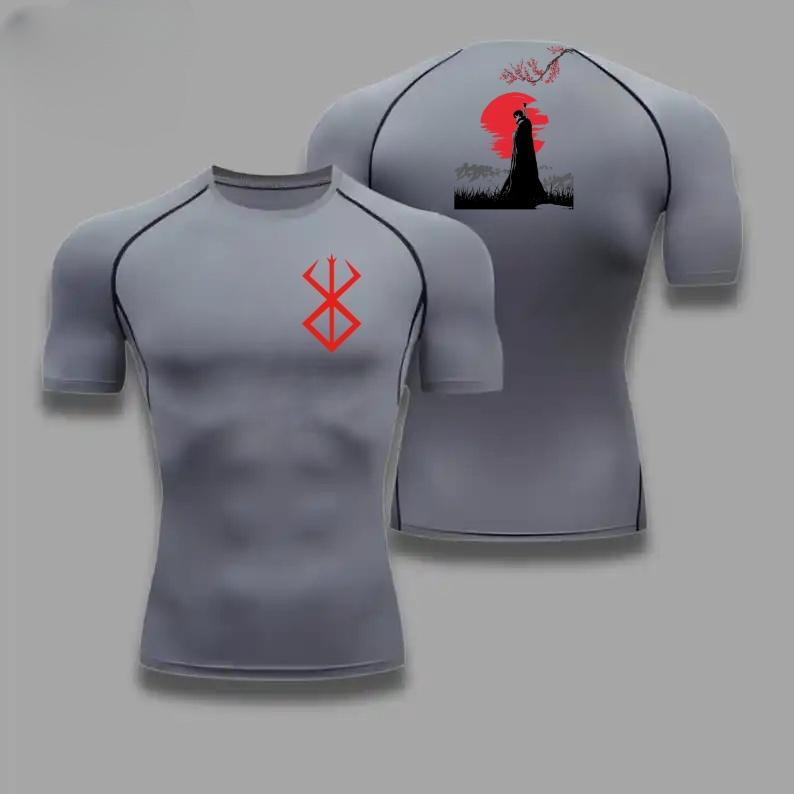 Męska Koszulka Kompresyjna Sportowa Szybkoschnąca Fitness T-shirt Obcisła Pochłaniająca Pot Jogging Jazda na Rowerze Outdoor 8 Kolorów Krótki Rękaw