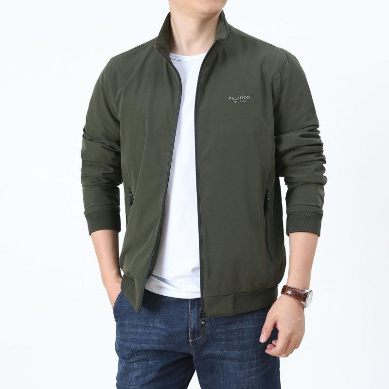 Autumn Men's Youth Jacket Outdoor Casual Thin Stand-up Collar Jacket Waterproof Quick-drying Jacket Men