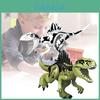 Conjunto de Blocos de Construção de Dinossauros Jurássicos com T-rex e Raptor Peças Compatíveis