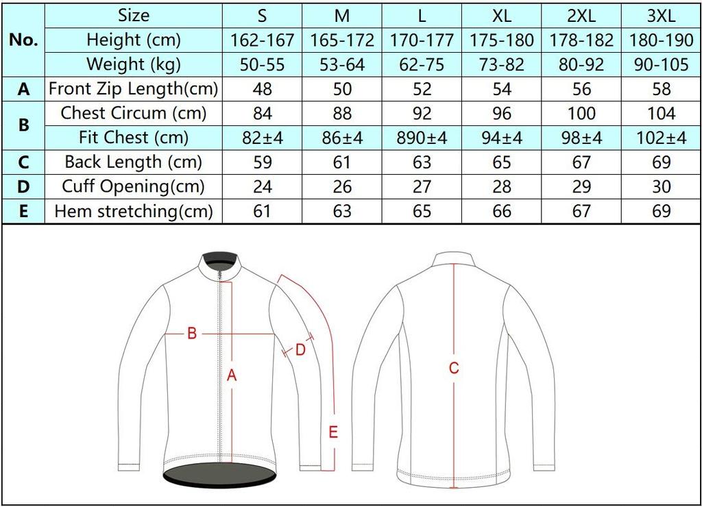Morethan Cycling Jersey Road Bike Summer Windbreaker Long Sleeve (Light Blue/S/Men's) (Quick-Drying/Reflective Material/Pockets) LVP-016