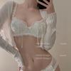 Girl Thin Model Pure To Lovely Sweet Sexy Lace Small Chest Gather No Underwire Underwear