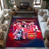 Arsenal Customizable Name Carpet Perfect for Game Room Dormitory Entryway Playrooms Anti-slip Rug Anime Office Decor Birthday/Christmas Gift