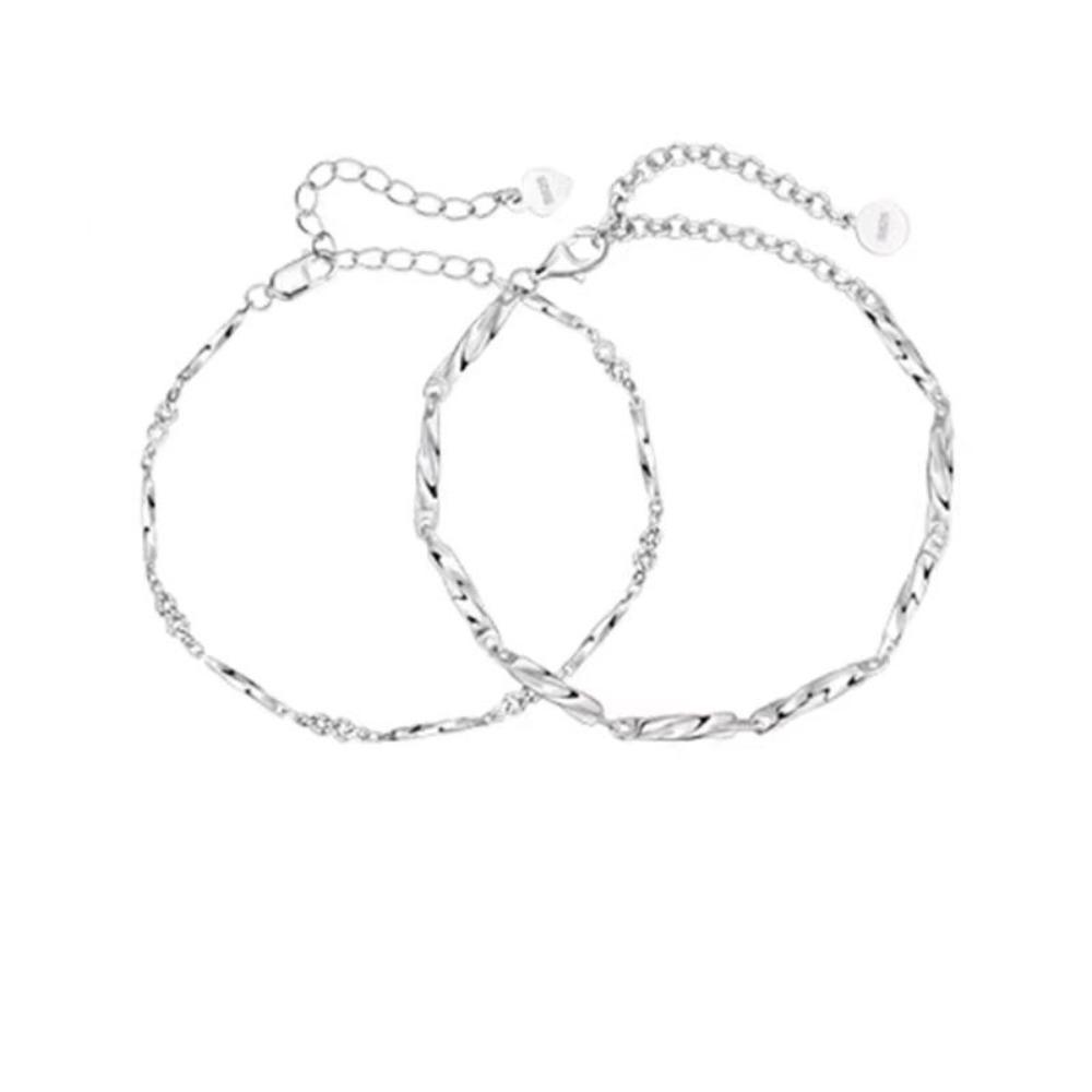Valentine's Day Simple Thin Bracelet Flower Couple Bangle Classic Lovers Bracelet  Gifts