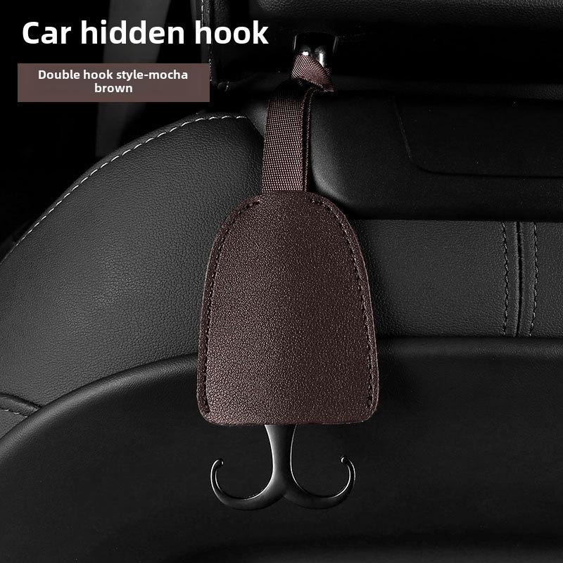 Dual-Purpose Hidden Car Seat Headrest Hook