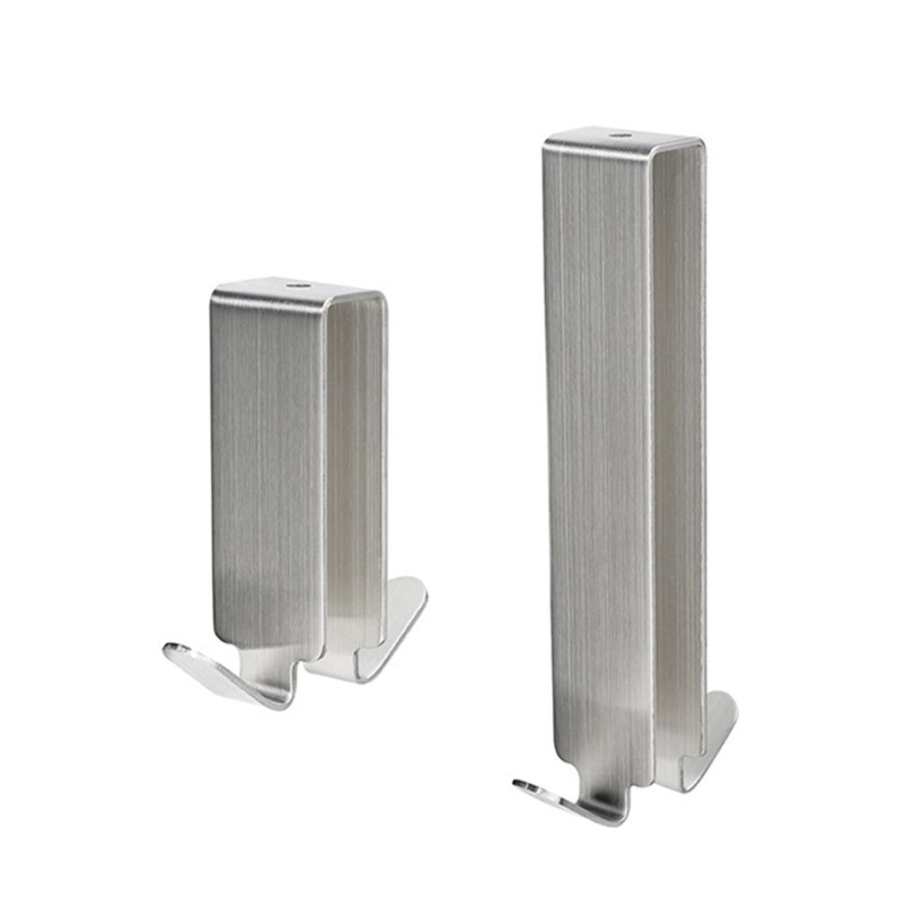 Gancho Dupla Face para Porta de Chuveiro em Aço Inoxidável sobre Porta de Vidro Porta-Toalhas para Instalação na Parede do Banheiro ou Porta de Vidro