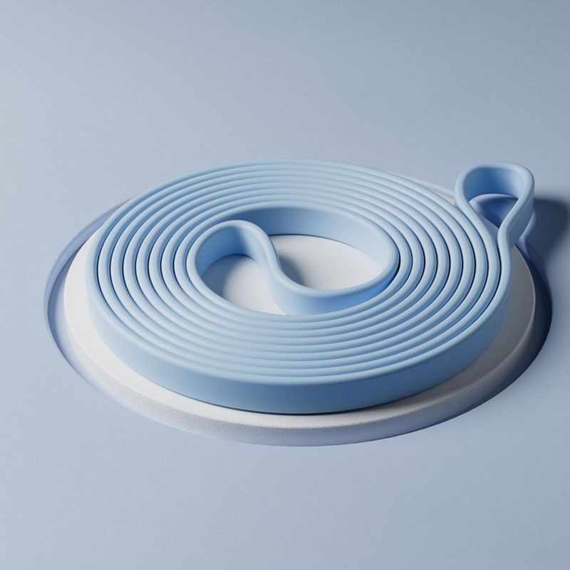 

Homeypilates Silicone Elastic Band Women Yoga Resistance Strength Training Stretch Pull-up Belt Pull-up Mist Blue [70 lb] Ladies Advanced/Men Beginner