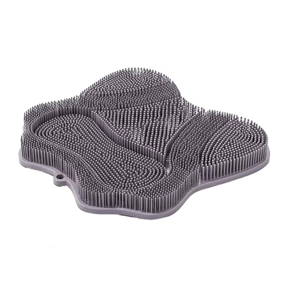 

Присоски Щітка для дряпання котів М яка нековзна душова масажна щітка Самодогляд Відлущуючий масажний килимок для домашніх тварин сірий