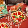 Ponožky v krabici na pizzu Stylový vtipný vánoční dárek k narozeninám Praktický oblíbený dárek pro středoškoláky Vtipné zboží Sada 4 párů [AGRIMONY] Pánské