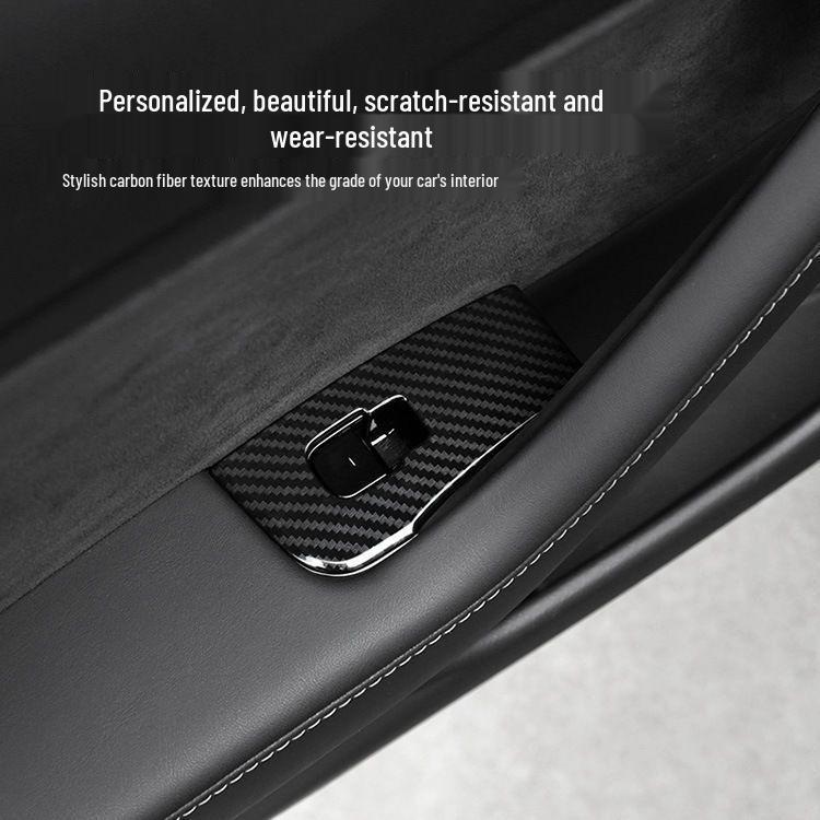 Compatible with 2025 Model Y Glass Lift Switch Panel Trim.