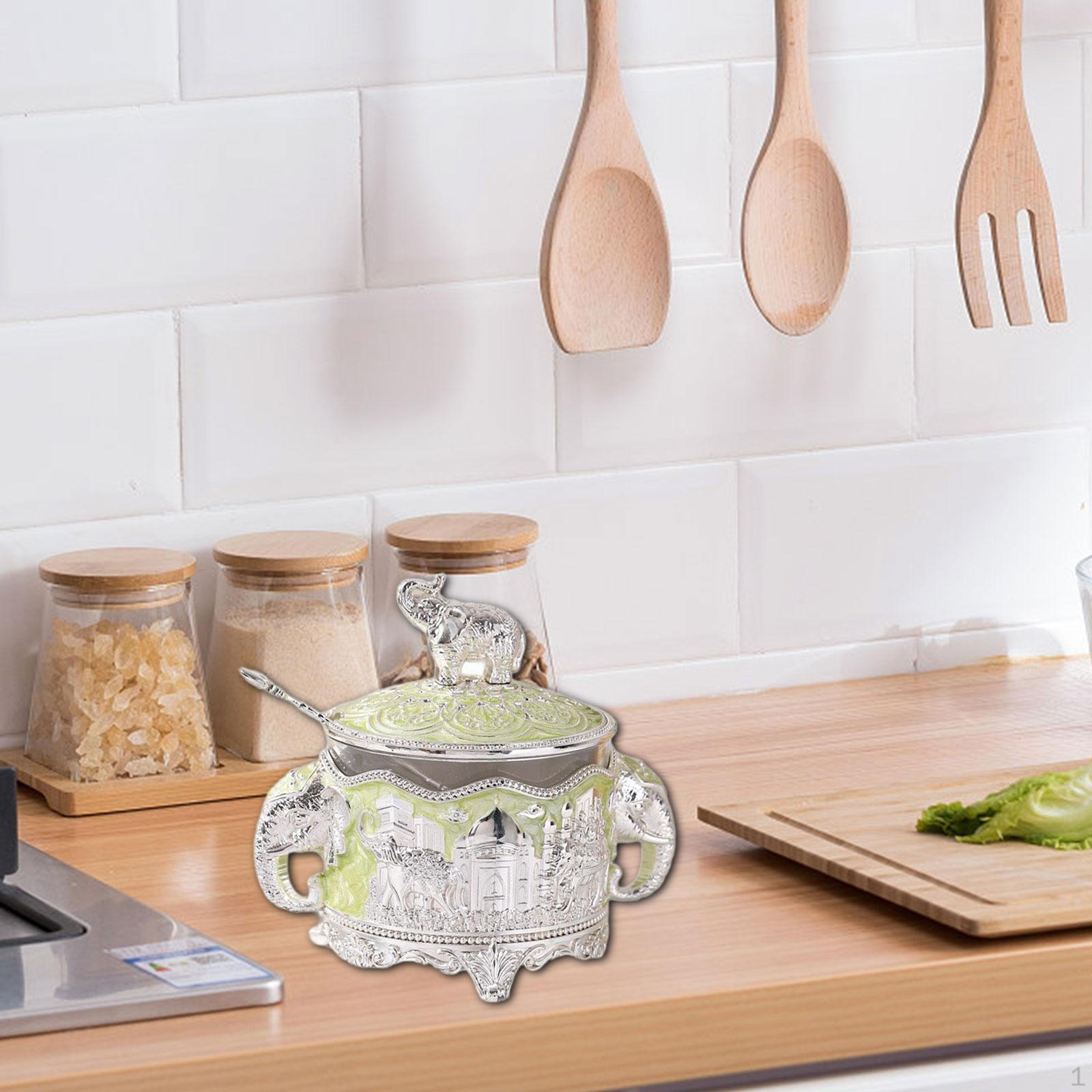 

Sugar Bowl Condiment Pot Pepper Dispenser Seasoning Jar Storage for Coffee Bar Baking