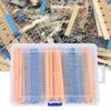 2600Pcs Metal Film Resistors Assortment Kits Set Durable Electronic Components 1 Ohm  3M Ohm
