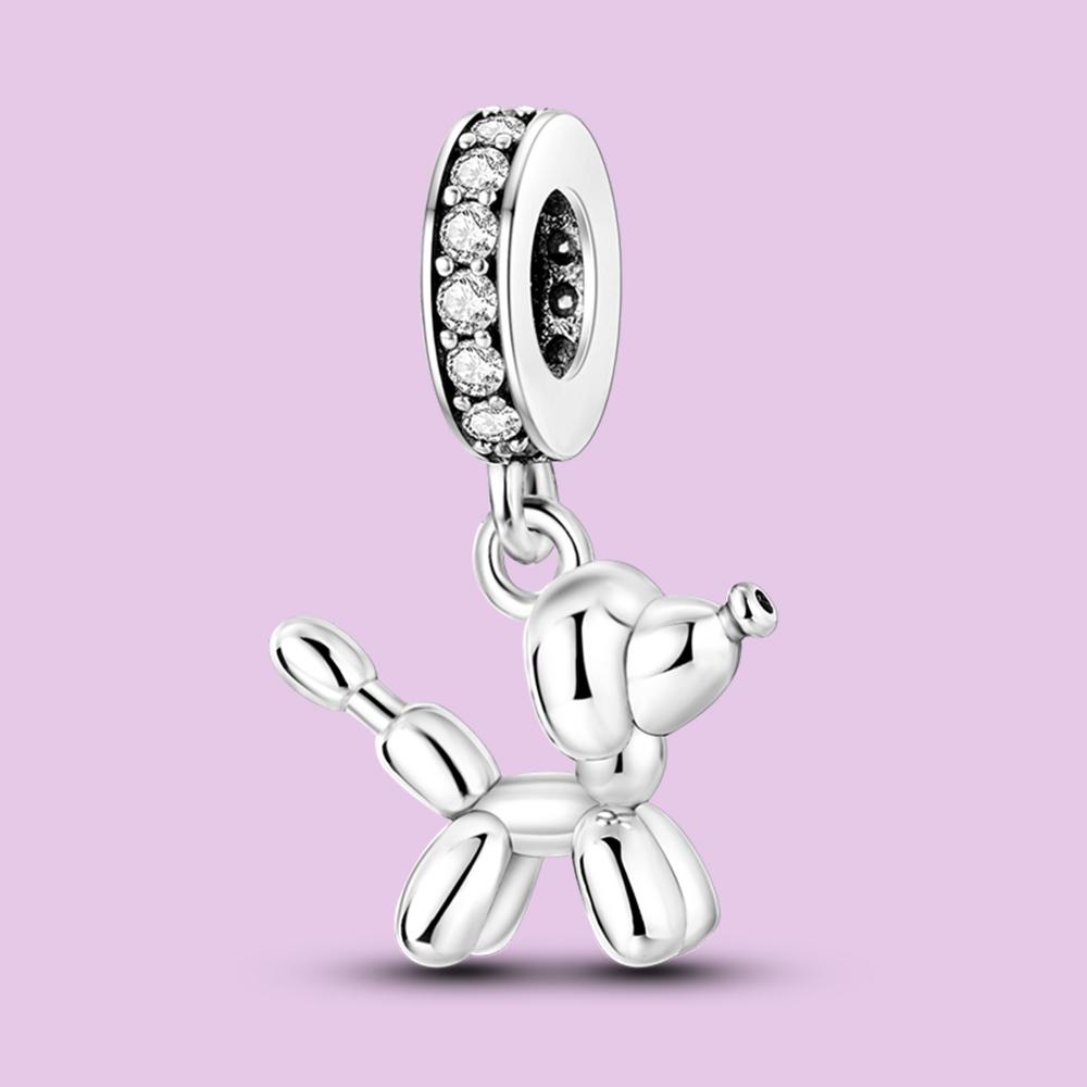 Pendant Charm Bead Copper Cute Puppy Pendant Beads Fit Original Bracelet For Jewelry Making Valentine'S Day Gift