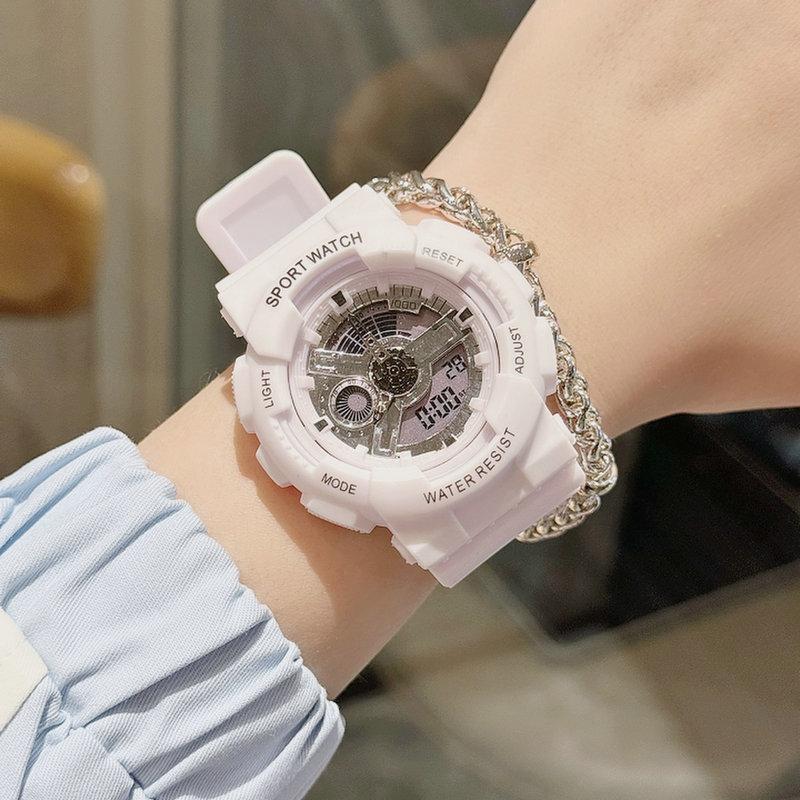 Elektronisch Horloge, Jongens En Meisjes Middelbare Scholieren, Adolescent Trend Dames Sport Multi-Functioneel Elektronisch Horloge
