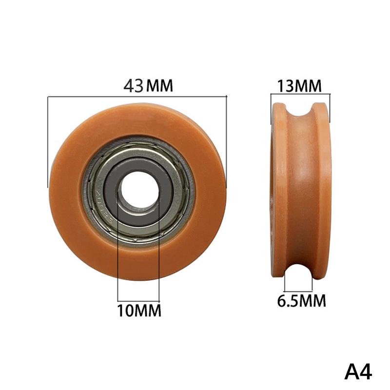 U-groove Nylon Round Pulley Ball Bearing Wheels, Used For Door And Window, Shower Pulley, Drawer Sliding Door Diameter 23-43mm