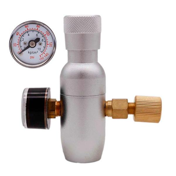 Homebrew Kegging Premium Regulated Compact CO2 Charger 60/150 psi 3/8-24UNF Portable Kegging Co2 Regulator